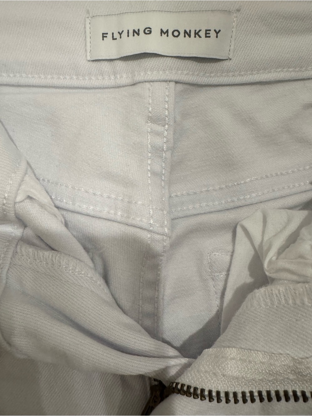 Flying Monkey White Distressed Wide-Leg Jeans - Picture 8 of 10